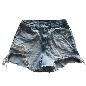 American Eagle Distressed Highest Rise 90s Boyfriend Denim Shorts
